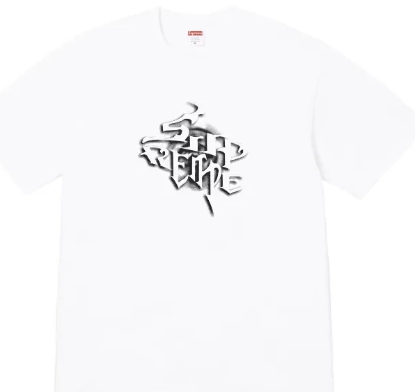 black white in S and WEEK18 T-shirt M 24FW L letter XL printed 0713